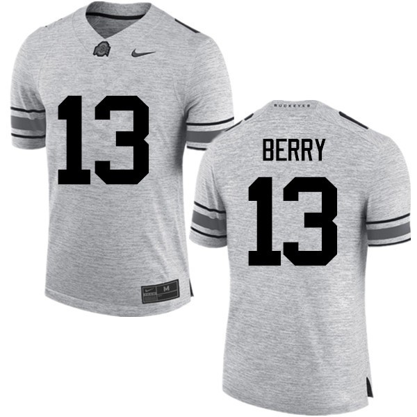 Ohio State Buckeyes #13 Rashod Berry Men NCAA Jersey Gray